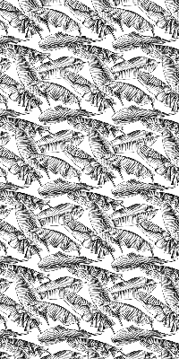 Fabric roller blind Fern leaves