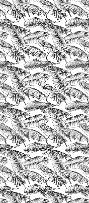 Fabric roller blind Fern leaves