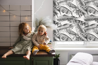 Fabric roller blind Fern leaves
