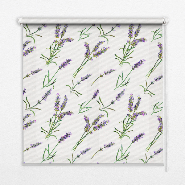 Roller blind for large window Lavender