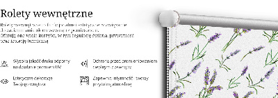 Roller blind for large window Lavender