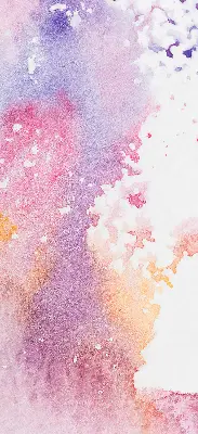 Fabric roller blind artistic paint spill pattern
