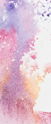 Fabric roller blind artistic paint spill pattern