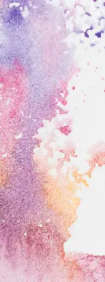 Fabric roller blind artistic paint spill pattern