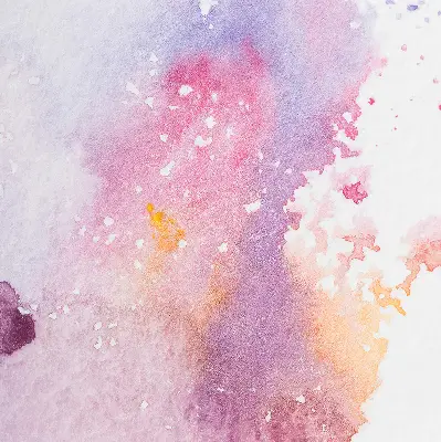 Fabric roller blind artistic paint spill pattern