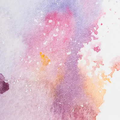 Fabric roller blind artistic paint spill pattern