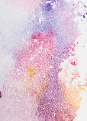 Fabric roller blind artistic paint spill pattern