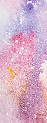 Fabric roller blind artistic paint spill pattern