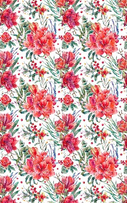 Modern roller blind Red flowers