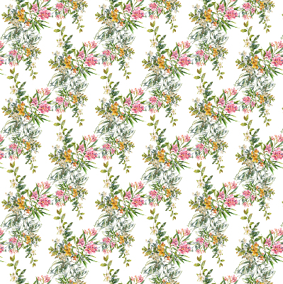 Roller blind for large window Flowers
