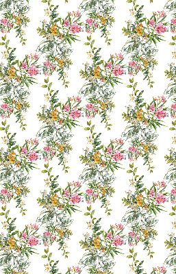 Roller blind for large window Flowers