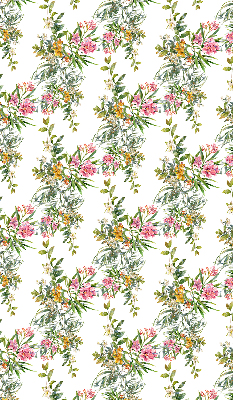 Roller blind for large window Flowers
