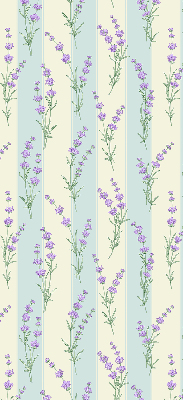 Fabric roller blind Purple flowers