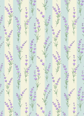 Fabric roller blind Purple flowers