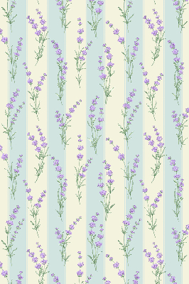 Fabric roller blind Purple flowers