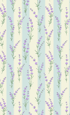Fabric roller blind Purple flowers