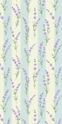 Fabric roller blind Purple flowers