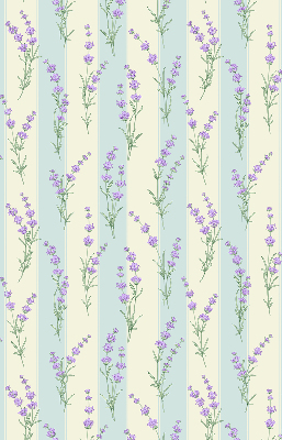 Fabric roller blind Purple flowers