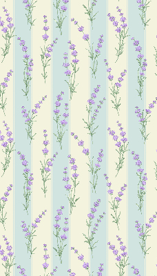 Fabric roller blind Purple flowers