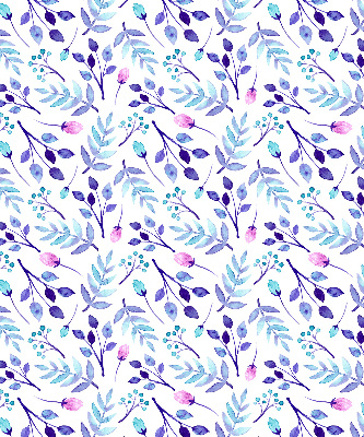 Modern roller blind Blue flowers