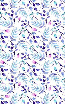 Modern roller blind Blue flowers