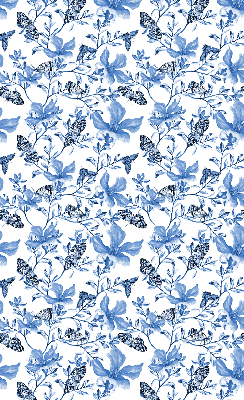 Roller blind for large window Blue butterflies