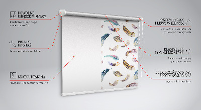Fabric roller blind Feathers