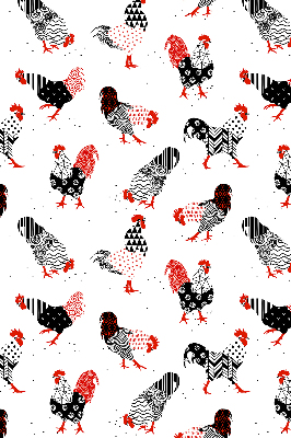 Modern roller blind Roosters