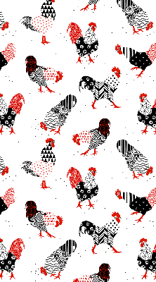 Modern roller blind Roosters