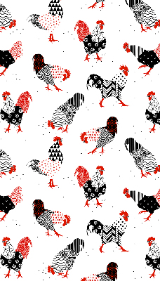 Modern roller blind Roosters