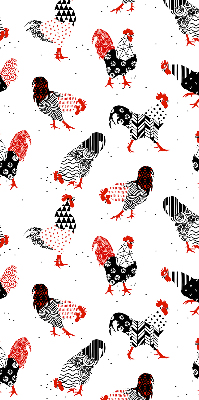 Modern roller blind Roosters