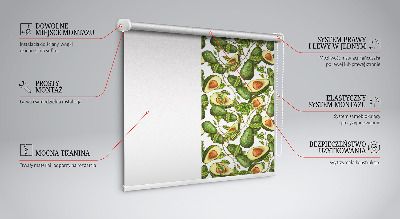 Fabric roller blind Avocado