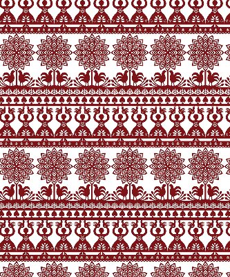 Modern roller blind Brown pattern