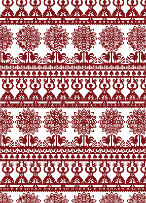 Modern roller blind Brown pattern