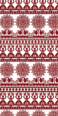 Modern roller blind Brown pattern