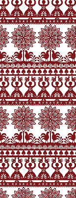 Modern roller blind Brown pattern