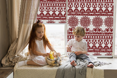 Modern roller blind Brown pattern