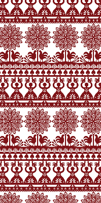 Modern roller blind Brown pattern