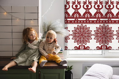 Roller blind modern brown pattern
