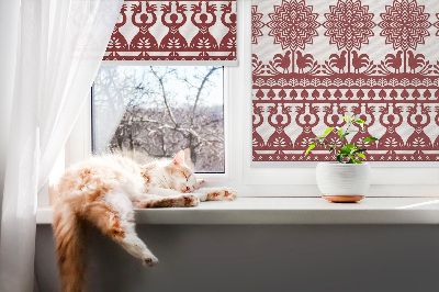 Modern roller blind Brown pattern
