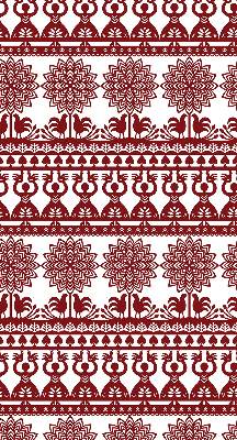 Modern roller blind Brown pattern