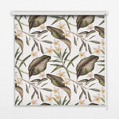 Modern roller blind Flowers with stems