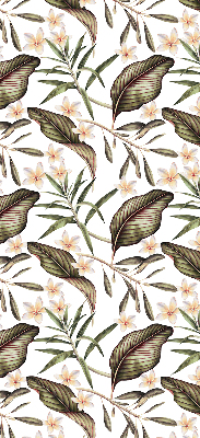 Modern roller blind flowers with stems pattern