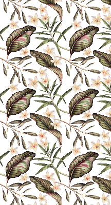 Modern roller blind flowers with stems pattern
