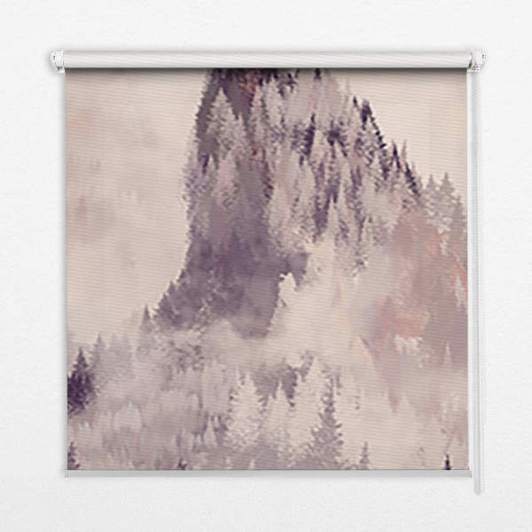 Roller blind for large window Painted Mountains