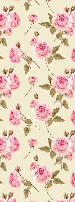 Fabric roller blind Roses