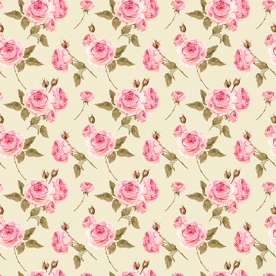 Fabric roller blind Roses
