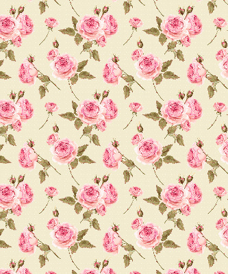 Fabric roller blind Roses