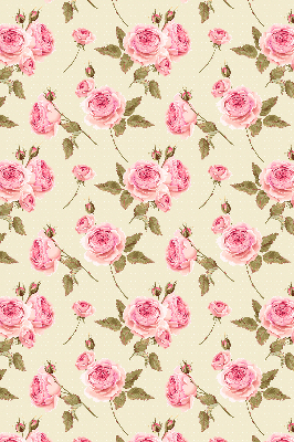 Fabric roller blind Roses