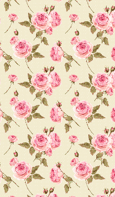 Fabric roller blind Roses